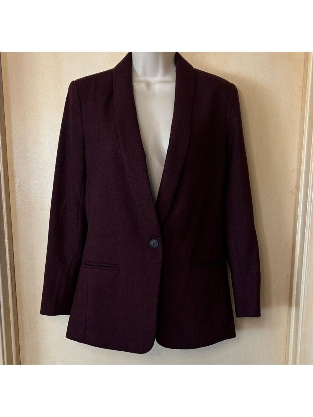 Old Navy Women's Dark Burgundy Oversized Blazer size XS